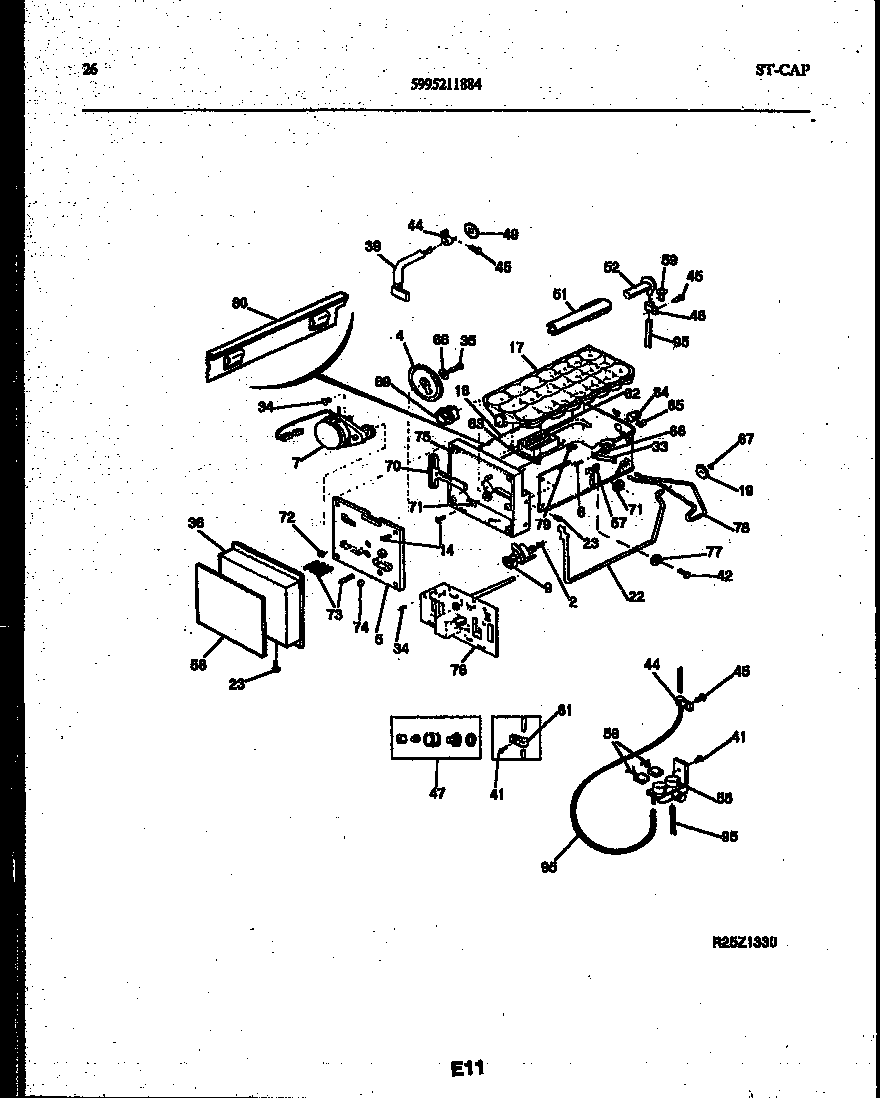 Tappan 95-2491-23-01 ice maker and installation parts diagram