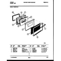 Tappan 72-3657-00-13 lower oven door parts diagram