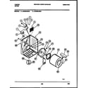 Tappan 49-2828-23-04 cabinet and component parts diagram