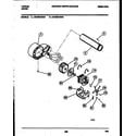 Tappan 49-2828-23-04 blower and drive parts diagram