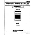 Tappan 36-3281-00-01 cover page diagram