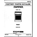 Tappan 36-3061-23-01 cover page diagram
