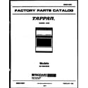 Tappan 30-1049-00-06 cover page diagram