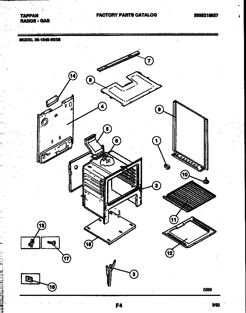 Tappan 30-1049-23-06 body parts diagram