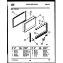 Tappan 73-3951-23-01 upper oven door parts diagram
