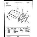 Tappan 73-3951-23-01 drawer parts diagram