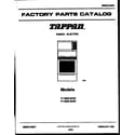 Tappan 77-4950-00-03 cover page diagram