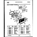 Tappan 77-4950-00-03 lower oven door parts diagram