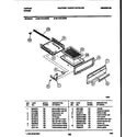 Tappan 32-1019-23-09 broiler drawer parts diagram