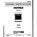 Tappan 30-3649-23-07 cover page diagram