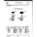 Tappan 30-3991-00-03 burner parts diagram