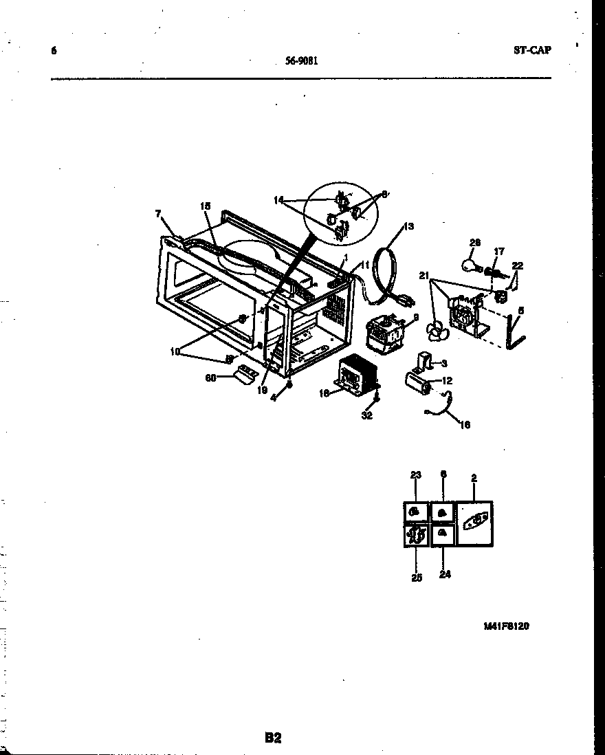 Tappan 56-9081-10-01 functional parts diagram