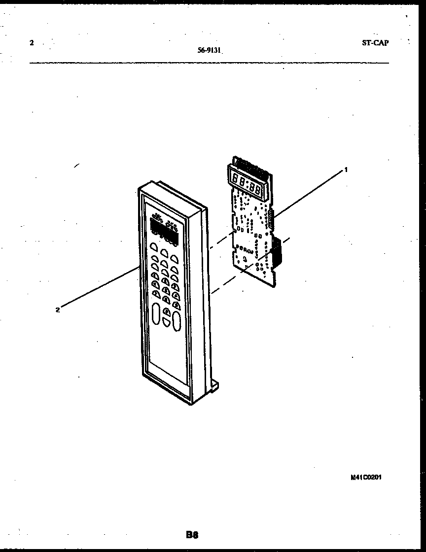 Tappan 56-9131-10-01 control panel diagram