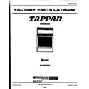 Tappan 30-2549-00-07 cover page diagram