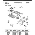 Tappan 30-2549-00-07 cooktop parts diagram