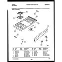 Tappan 30-2242-00-01 cooktop parts diagram