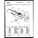 Tappan 30-2242-00-01 broiler drawer parts diagram