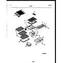 Tappan 95-1781-23-01 shelves and supports diagram