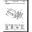Tappan 30-3852-00-01 drawer parts diagram