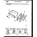 Tappan 30-3852-23-01 drawer parts diagram