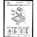 Tappan 36-3692-23-01 cooktop parts diagram
