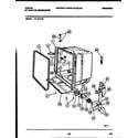 Tappan 61-1014-10-00 tub and frame parts diagram