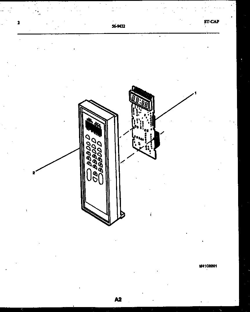 Tappan 56-9432-10-02 control panel diagram