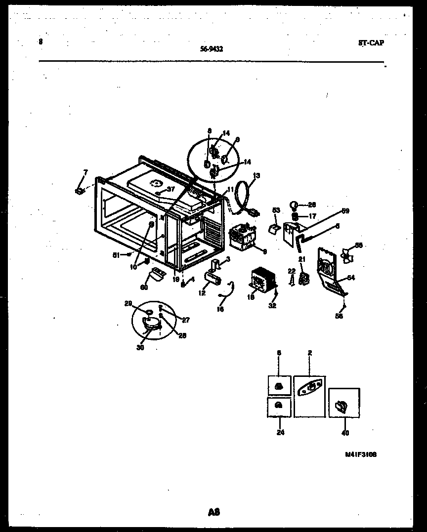 Tappan 56-9432-10-02 functional parts diagram