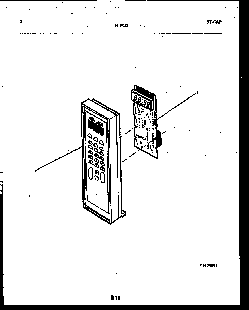Tappan 56-9402-10-10 control panel diagram