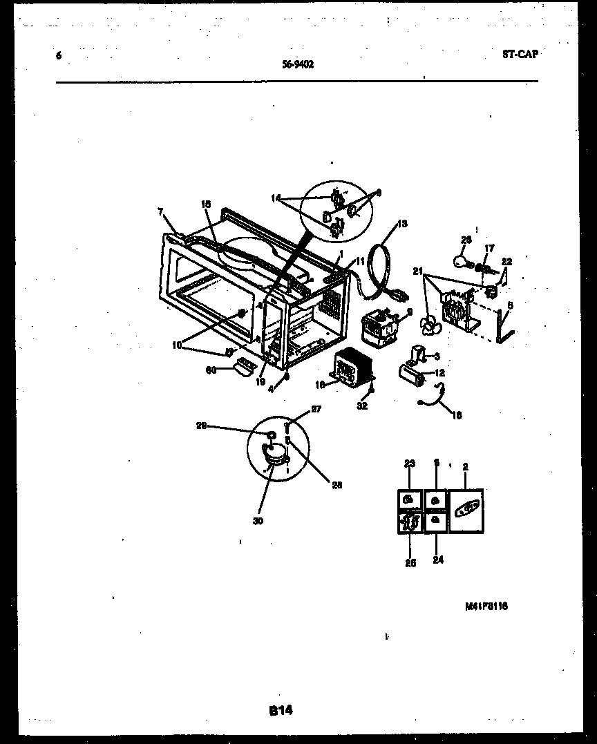 Tappan 56-9402-10-10 functional parts diagram