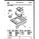 Tappan 36-3061-00-02 cooktop parts diagram