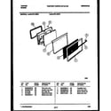 Tappan 30-2761-00-02 door parts diagram