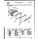 Frigidaire CE301SP2D1 door parts diagram
