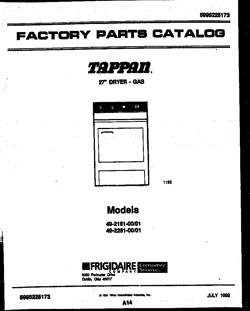 Tappan 49-2151-23-01 null diagram