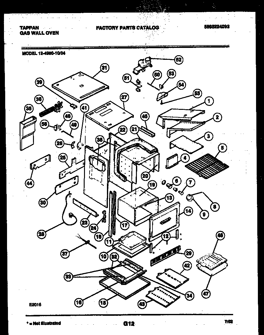 Tappan 12-4980-00-04 body parts diagram