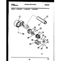 Tappan 49-2751-00-01 blower and drive parts diagram