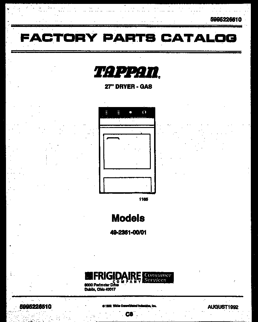 Tappan 49-2351-23-01 null diagram
