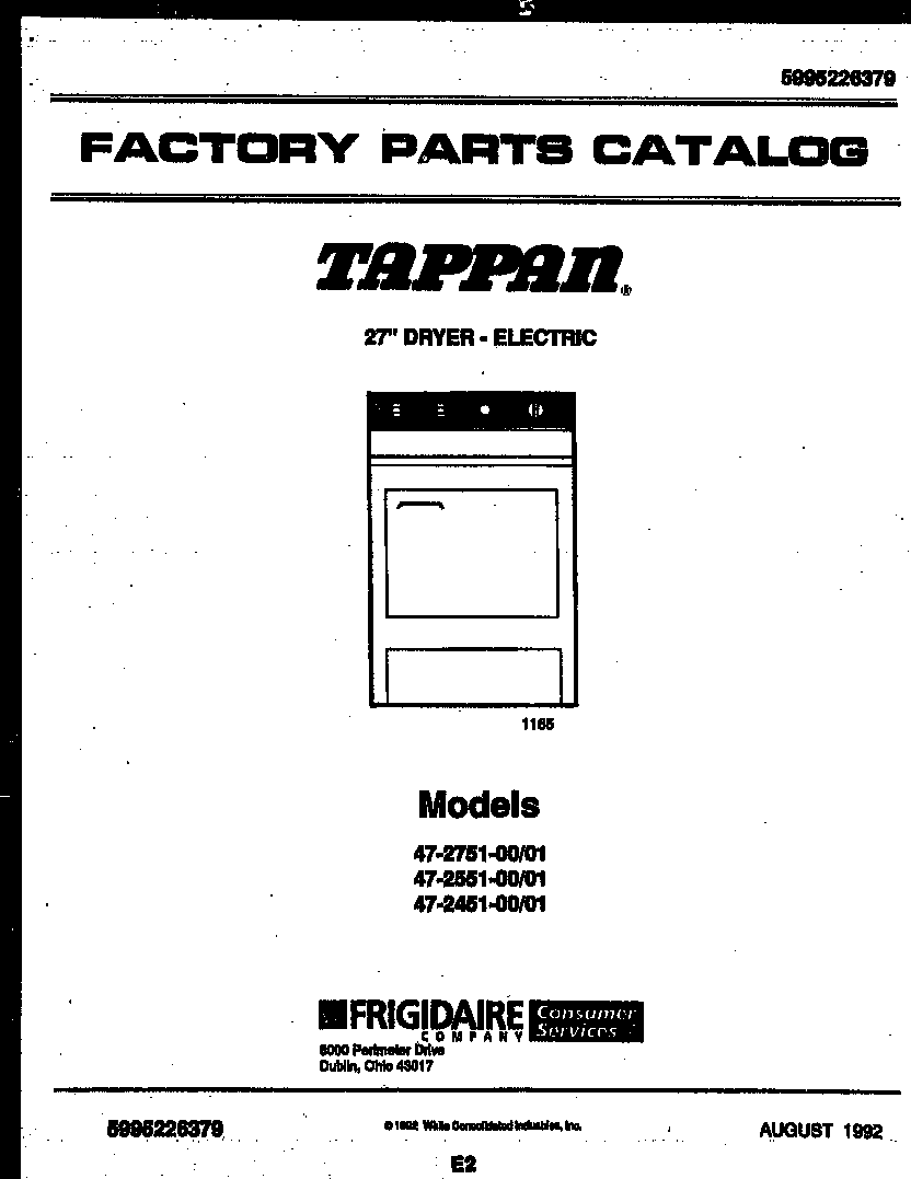 Tappan 47-2451-23-01 null diagram