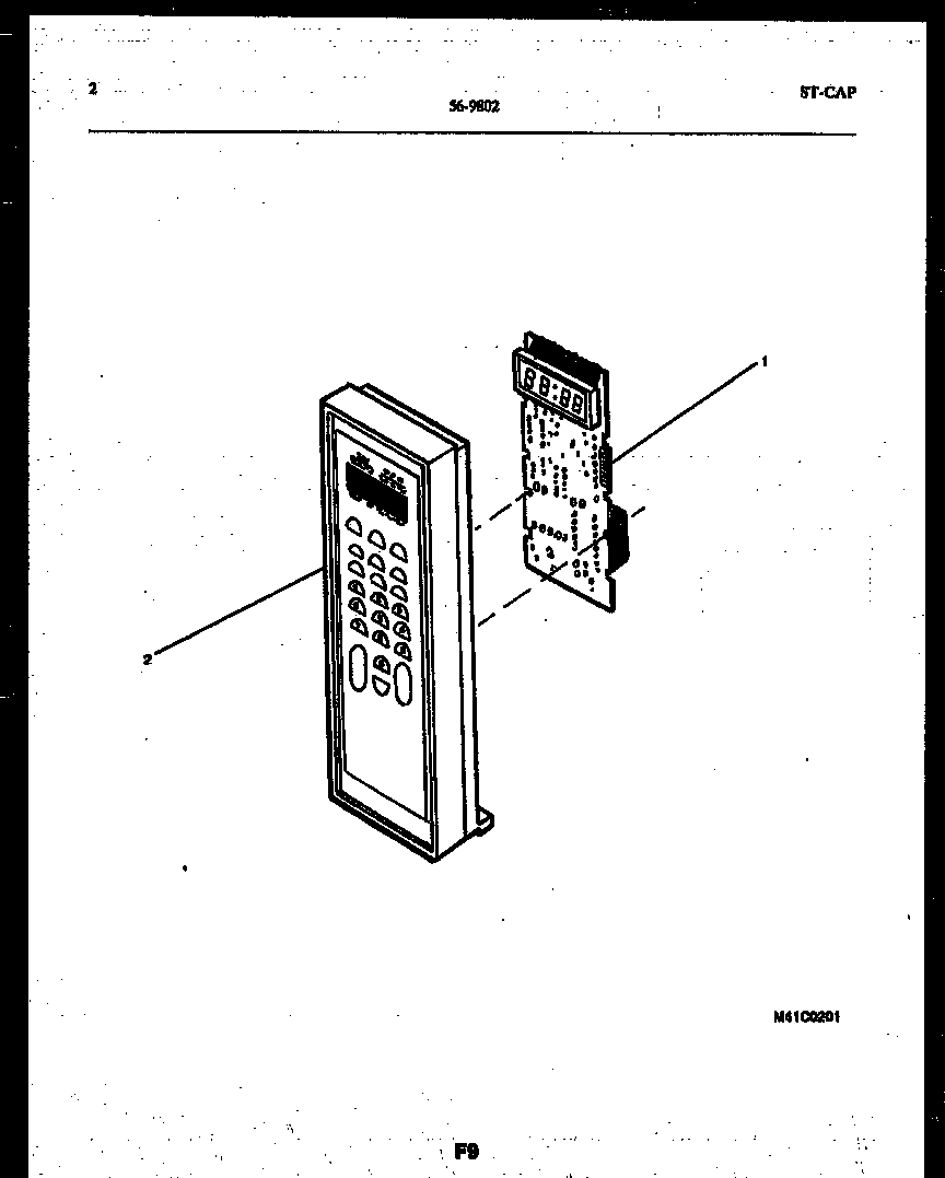 Tappan 56-9802-10-02 control panel diagram