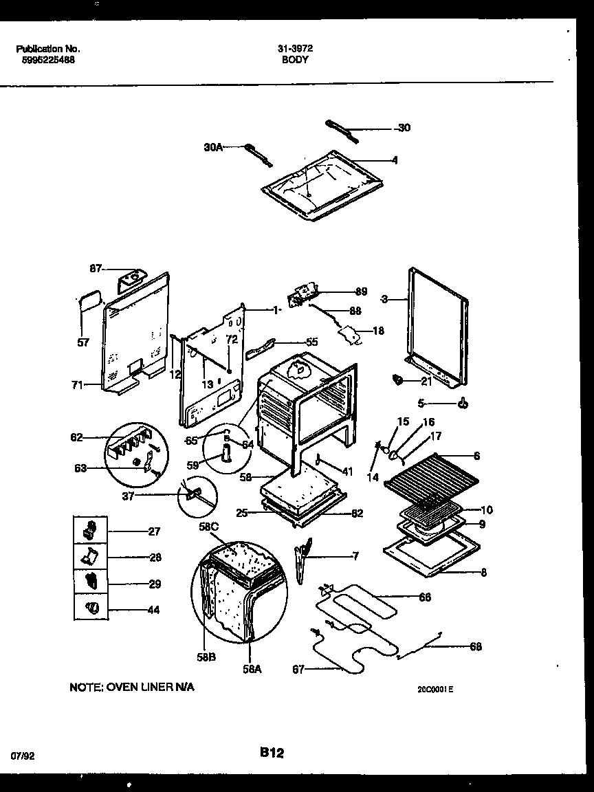 Tappan 31-2852-23-01 cover page diagram