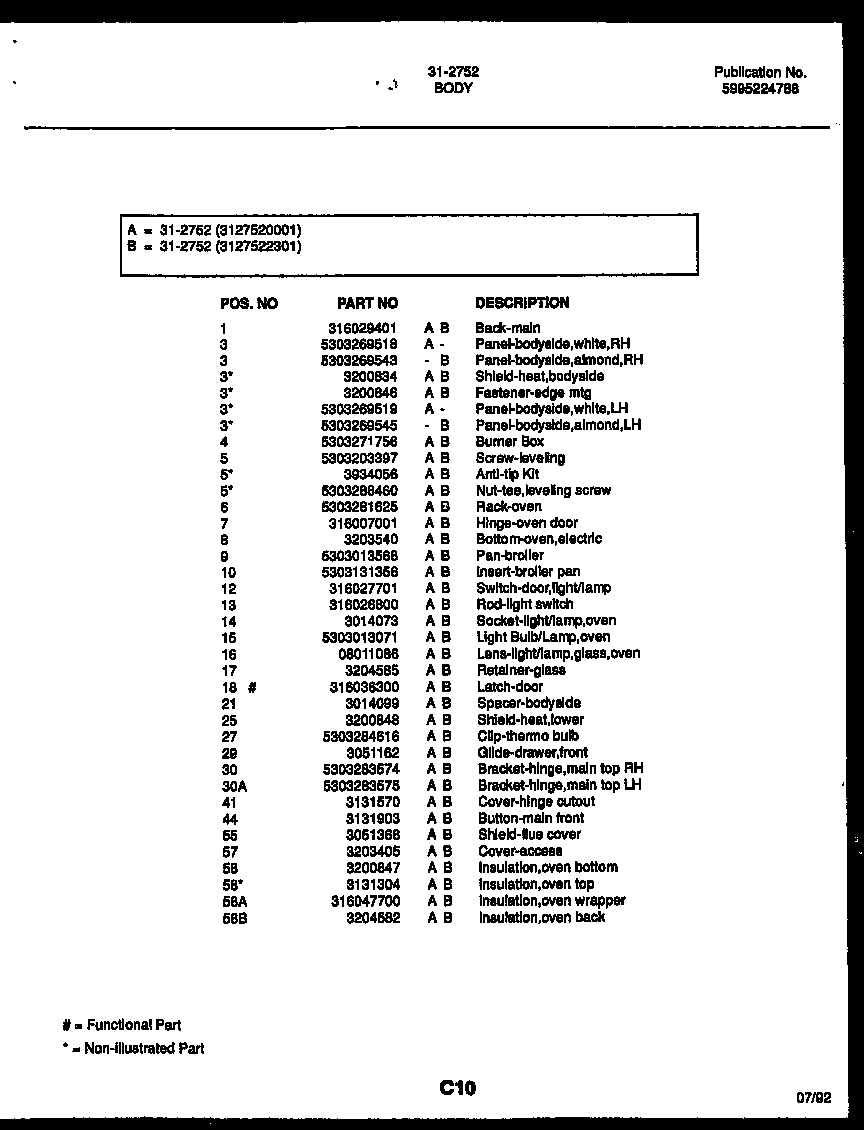 Tappan 31-3972-00-01 backguard diagram