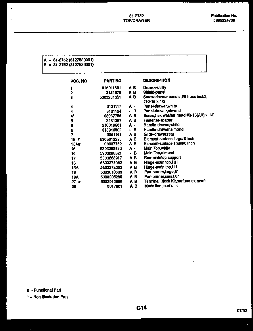 Tappan 31-3972-00-01 body parts diagram