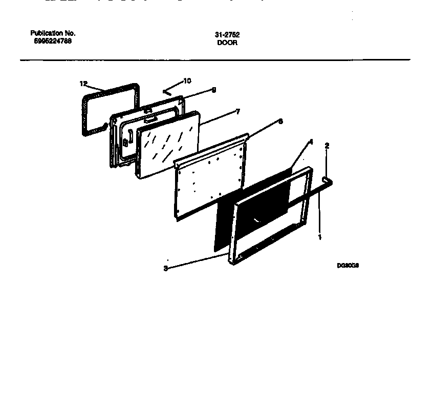 Tappan 31-2752-23-01 door parts diagram