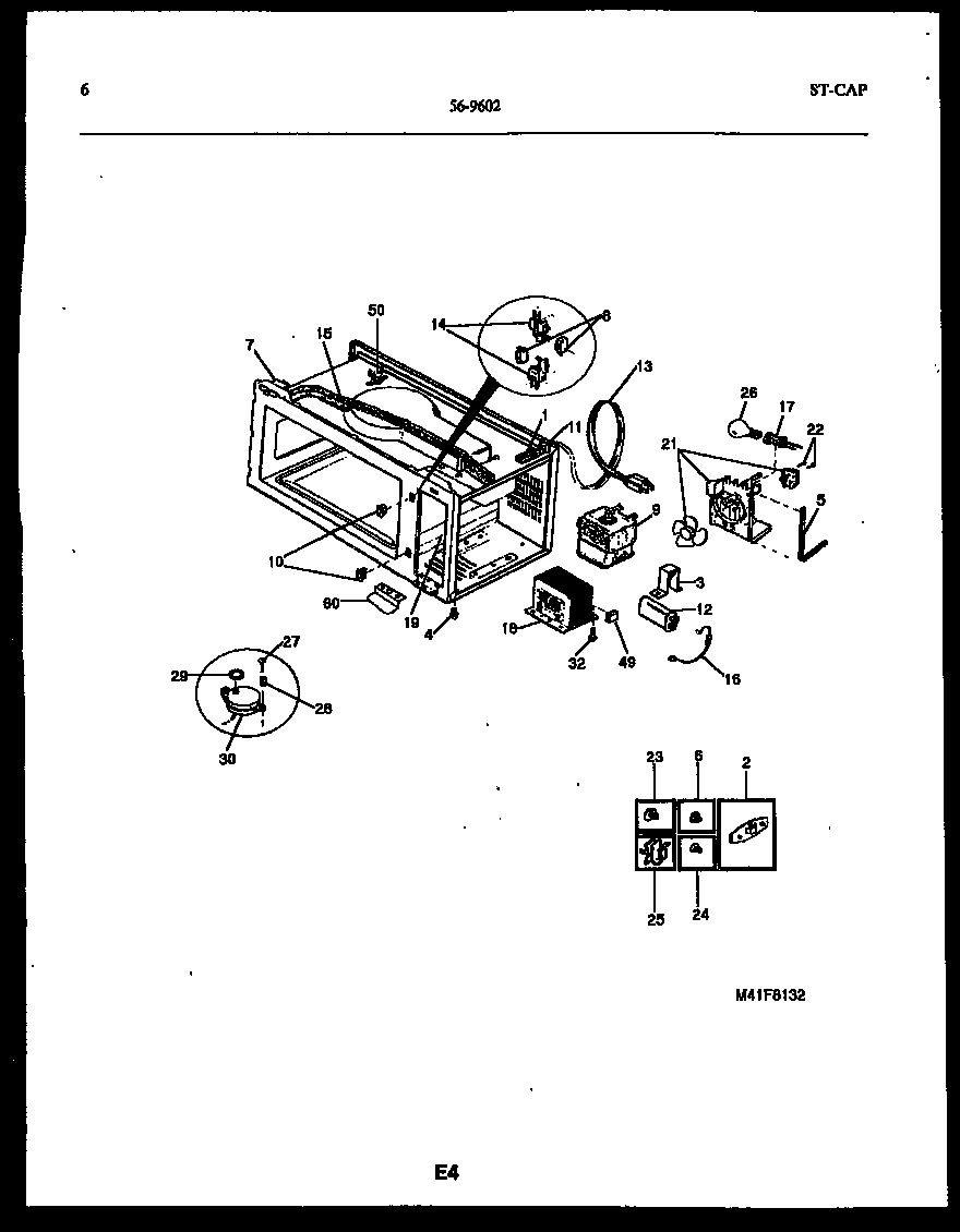 Tappan 56-8482-10-01 control panel diagram