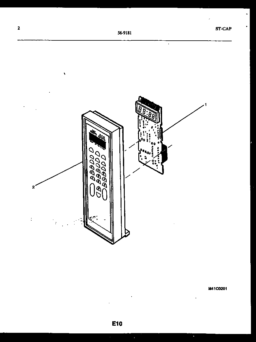 Tappan 56-8482-10-01 wrapper and body parts diagram