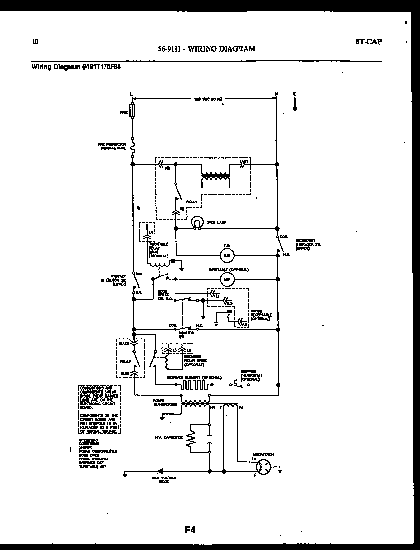 Tappan 56-9602-10-01 functional parts diagram