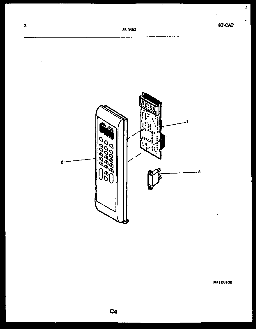 Tappan 56-3462-10-02 control panel diagram