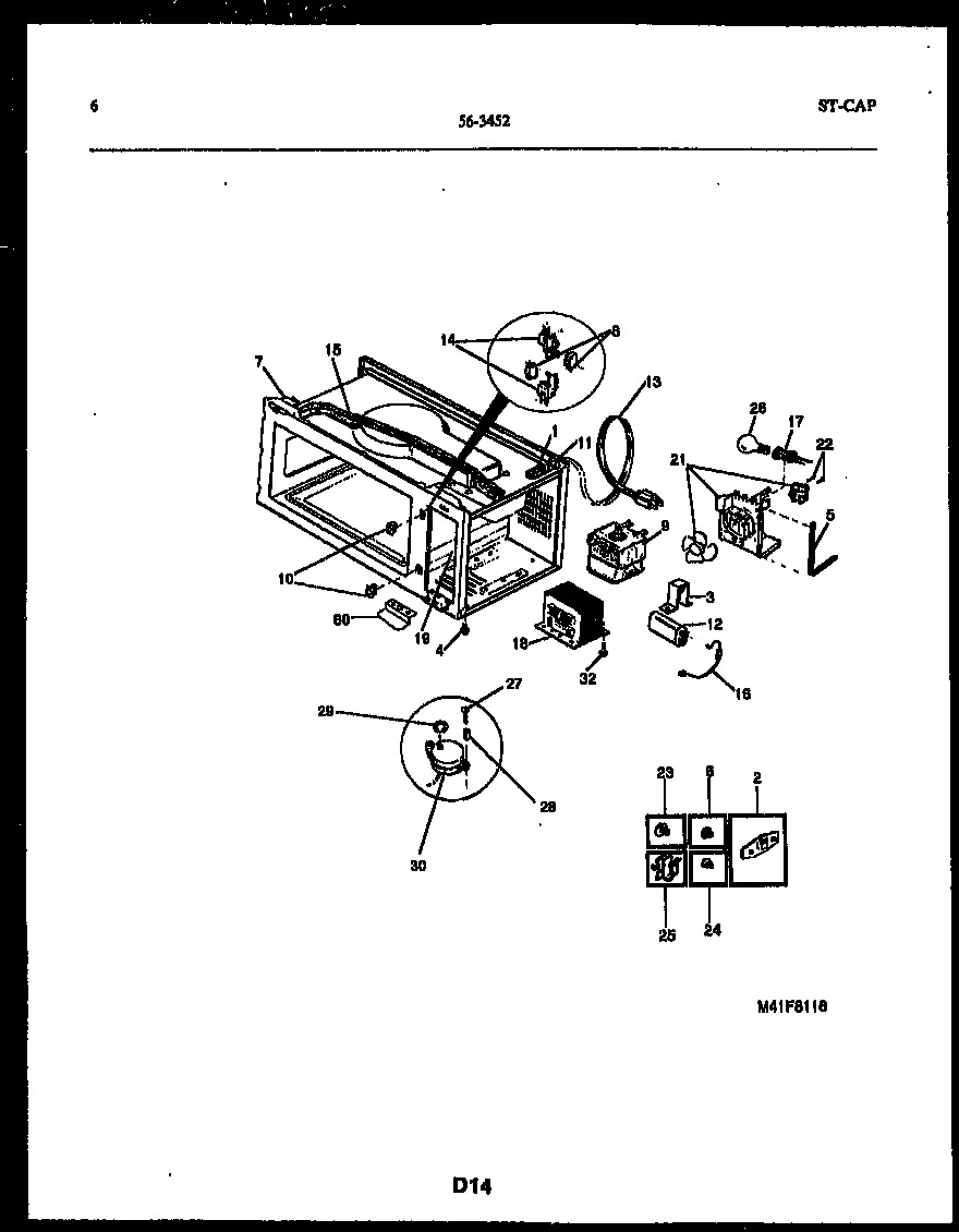 Tappan 56-3452-10-01 functional parts diagram