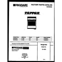 Tappan 30-4952-00-02 cover page diagram