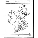 Tappan 76-4960-23-04 burner, manifold and gas control diagram